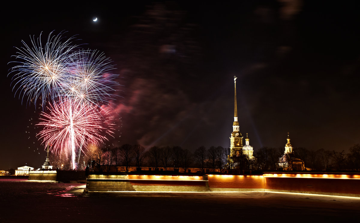 Салют в санкт петербурге рисунок